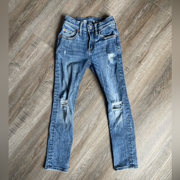 Gap distressed little kid skinny jeans - Picture 1 of 7